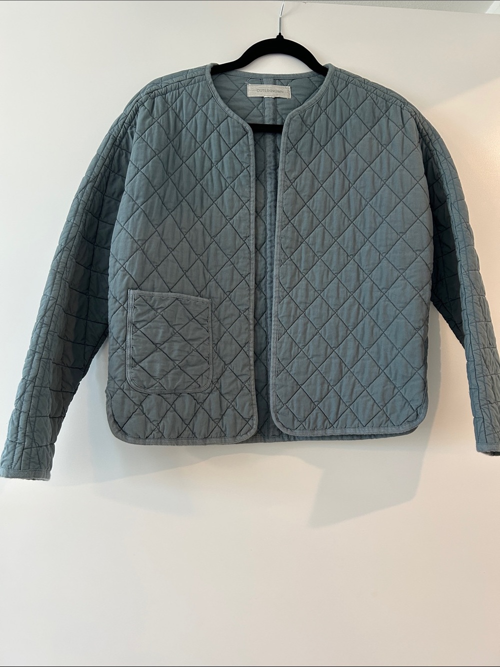 Outerknown Quilted Slate Blue Utility Jacket